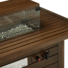 57 in Propane Fire Pit Table, 50000BTU, Retangular Outdoor Gas Fire Pit Table, Firepit Table with Lid & Wind Guard, ETL Certification, for Garden Back