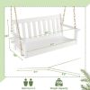 54 Inch HDPE Patio Porch Swing with Cup Holder