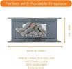 Ceramic Fire Maple Leaf, 4 pcs Gas Logs Decorative Maple Leaves for Bio Ethanol Stoves, Tabletop Fireplace, Most Types of Indoor or Outdoor Fire Pit